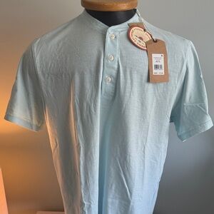 Faherty Light Blue Casual Button Down Shirt